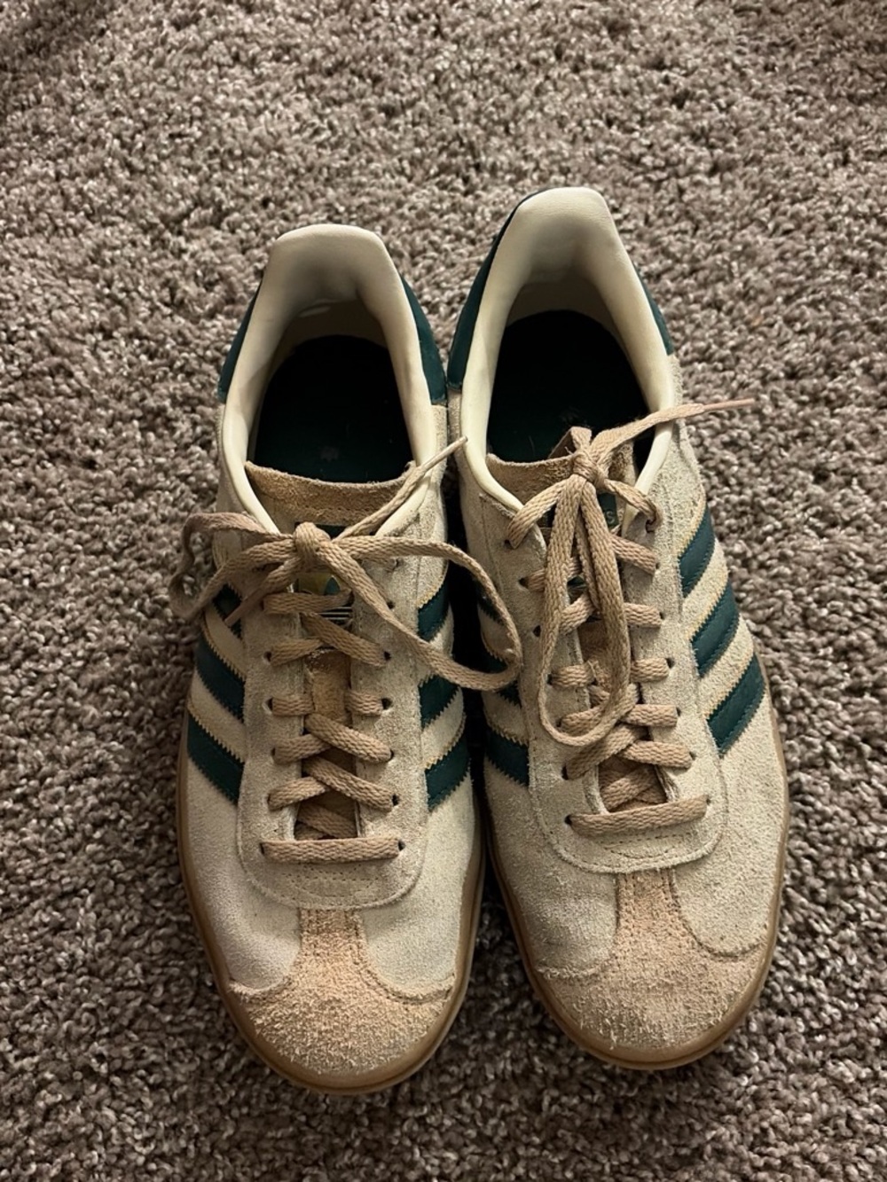 Adidas Gazelle Bold cream and white size 9